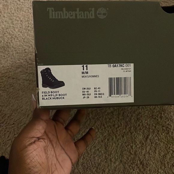 6in Timberland Field Boots Black - Picture 7 of 7